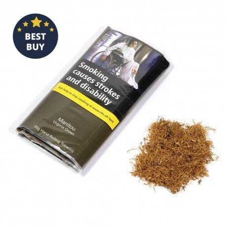 buy manitou organic virginia green hand rolling tobacco 10x30g online