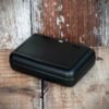Matte Black Tobacco Tin with Paper Holder