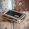 Tobacco Tin with Paper Holder Mesh Finish