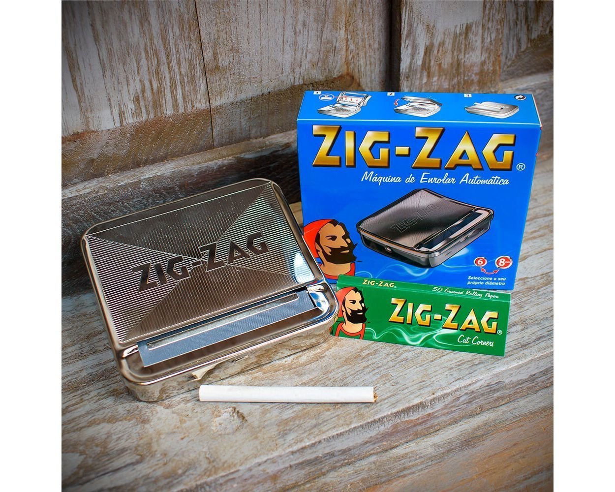 Zig Zag Metal Rollbox Cigarette Roller