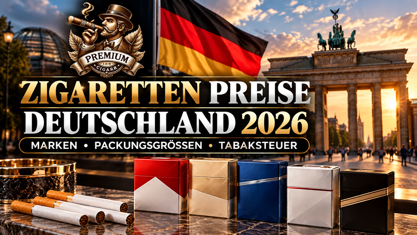 Drehtabak Preise Deutschland 2026: 30g, 50g, Marken und Tabaksteuer