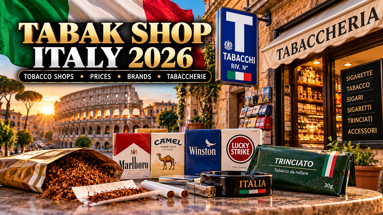Tabak Shop Italy 2026: Tobacco Shops, Prices, Brands and Italian Tabaccherie
